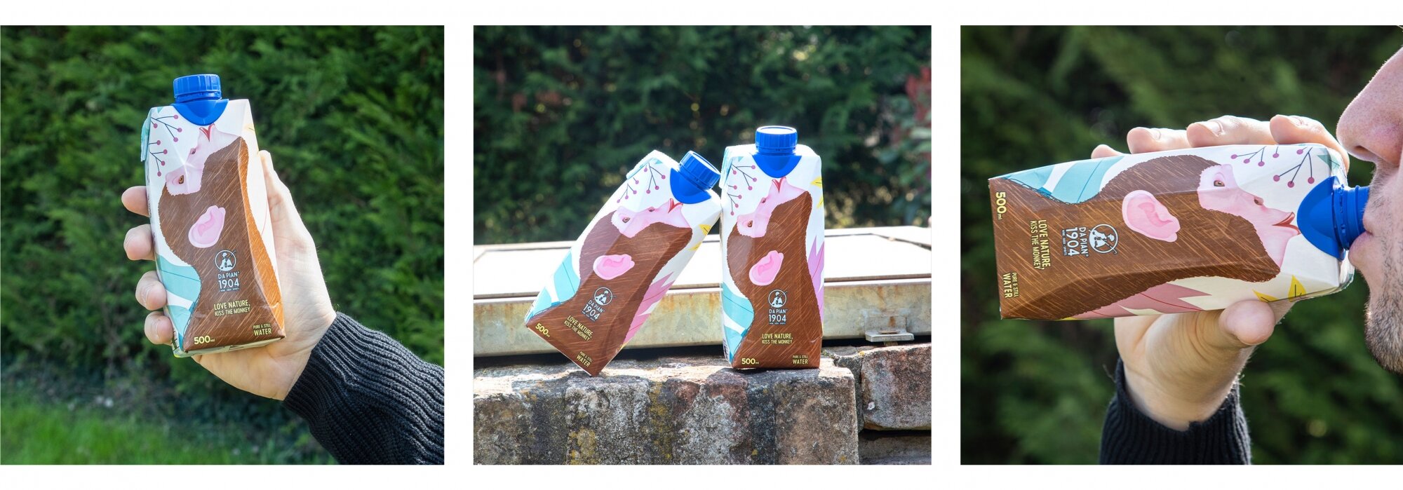 Love Nature, kiss the monkey e scegli #acquainbrick by Da Pian